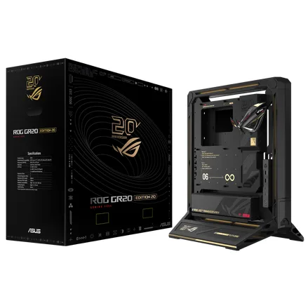 ASUS ROG GR20 Edition 20 Tempered Glass ATX Mid-Tower Computer Case - Black